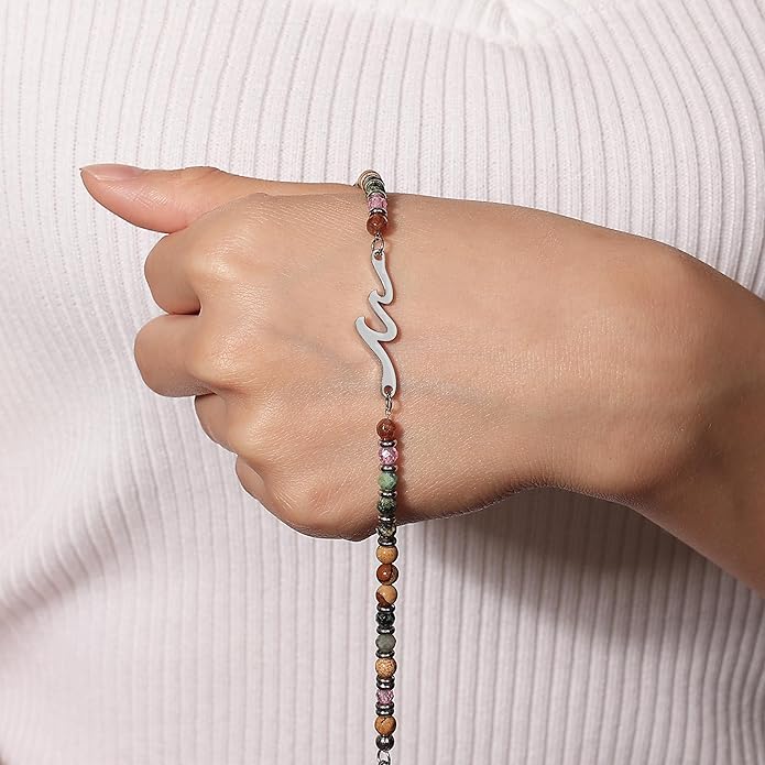 TONY & SANDY Friend Gifts for Women, Unique Valentine's Day Gifts for Her, Sister Gifts from Sister, Wave Bracelet, Christmas Birthday Gifts for Women, Bestie Friendship Bracelets