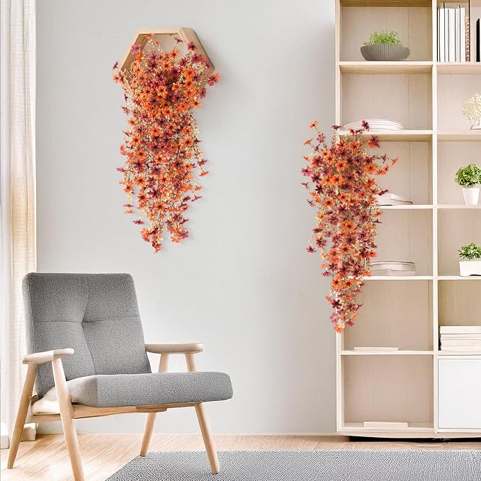 INQCMY Artificial Fake Hanging Flowers Plants - Image 4