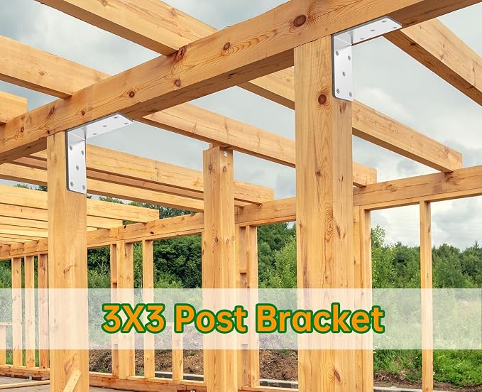 Heavy Duty L Brackets 5x5x2.5 for Wood, Metal Shelf Brackets, 90 Degree Corner - Image 2
