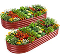 Land Guard 2 Pcs 6ft Metal Raised Garden Bed by LandGuard