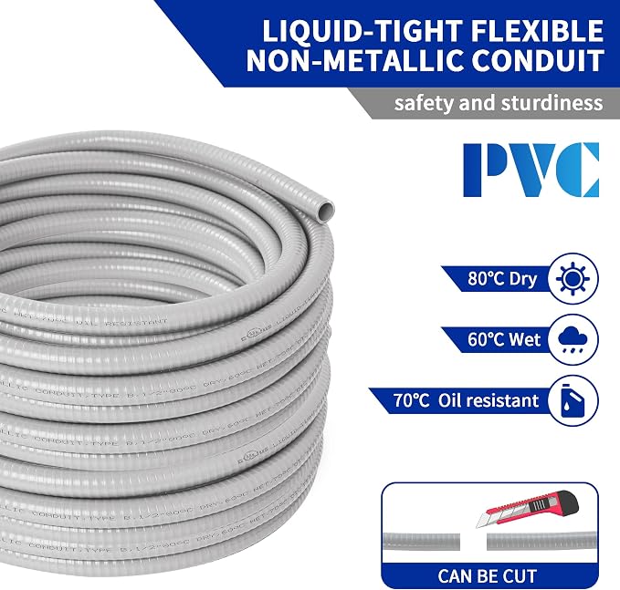 Yariwiz Flexible Electrical Conduit Liquid Tight PVC Conduit Kit - Image 3