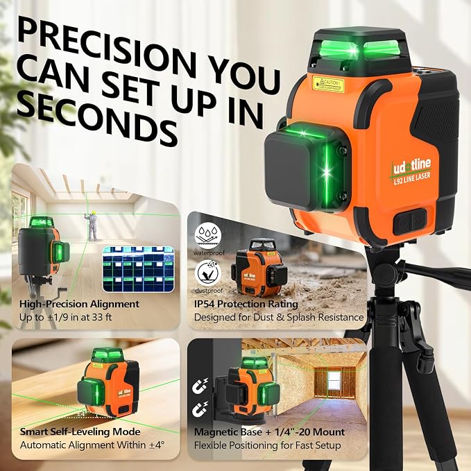 3x360° Lasers Level 2 Second Self Leveling - Image 4