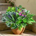 12 Pcs Artificial Plants for Outdoors Faux Greenery Leaves UV Resistant by Cherica