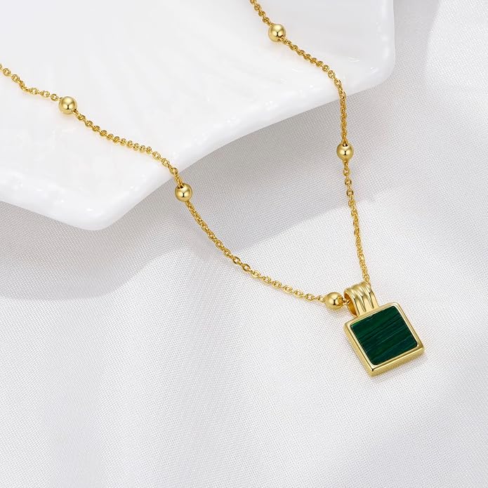 Dainty Layered Choker Necklace 18k gold Plated Y Pendant Commemorative coin Necklace Multilayer Bar Disc Necklace Adjustable Layering Choker Necklaces fashion jewelry for Women Girls