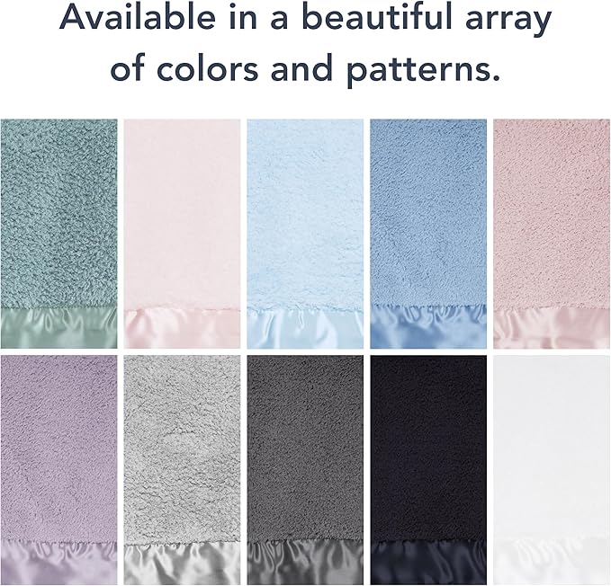 Little Giraffe Chenille Baby Blanket – 29x35” Soft Chenille with Satin Trim, Dusty Pink | Ultra-Soft, Gentle & Safe, Lightweight & Breathable for Newborns & Toddlers