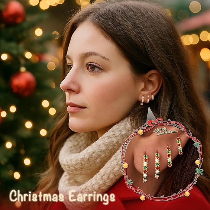 Small Gold Huggie Hoop Earrings Set for Women Men Hypoallergenic 14K Plated Stack Cartilage Earrings, Multiple Piercing Lightweight Mini Thin Cute Dainty Trendy Jewelry Set Christmas Gifts for Women