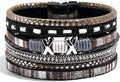 VIBILIA Boho Leather Wrap Bracelets for Women Multi-Layer Bracelets with Strong Clasp Jewelry for Women