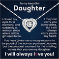 To My Daughter Necklace Gift From Father Jewelry Necklace Present From Dad In Birthday, Mother's Day Or Valentine's Day