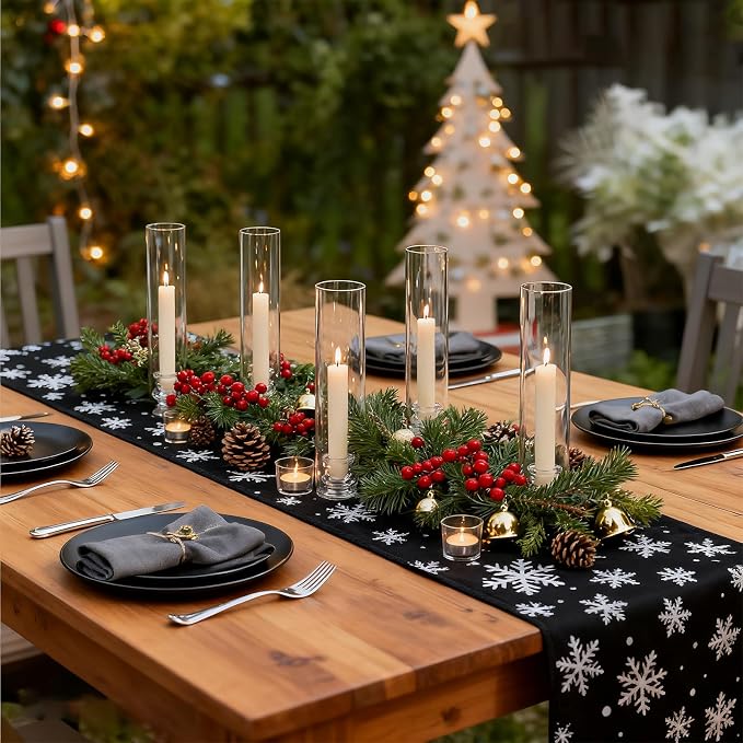 30 Pack Glass Hurricane Candle Holders 12.6" Open Ended Candlestick Tubes | - Image 5