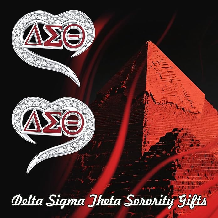 AKA/ZPB/DST/SGR/OES Sorority Gifts for Women 925 Sterling Silver Sorority Paraphernalia Gifts Greek Jewelry for Finer Women
