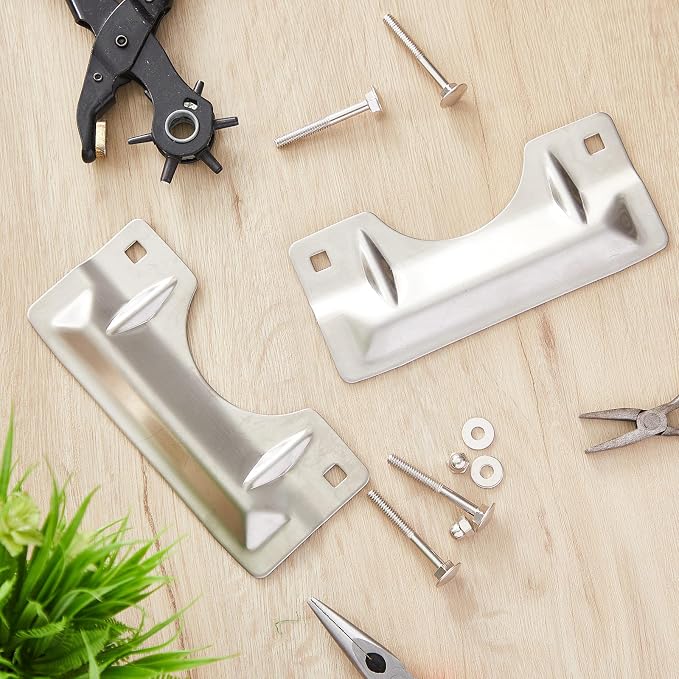 Landhoow 1 Pcs Door Latch Guard Stainless, Reinforcement Ribs Style, Door - Image 7