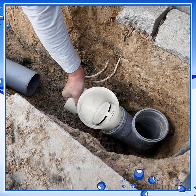 Tondiamo 6 Inch Backwater Valve Drain Backflow Preventer Valve Prevent Sewage - Image 6