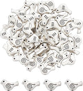 NBEADS 60 Pcs Bird Shape Loose Alloy Beads, Tibetan Style Metal Spacer & Animal Charm Beads With Container for Bracelet, Necklace, Earrings - Antique Silver