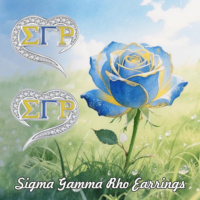 AKA/ZPB/DST/SGR/OES Sorority Gifts for Women 925 Sterling Silver Sorority Paraphernalia Gifts Greek Jewelry for Finer Women