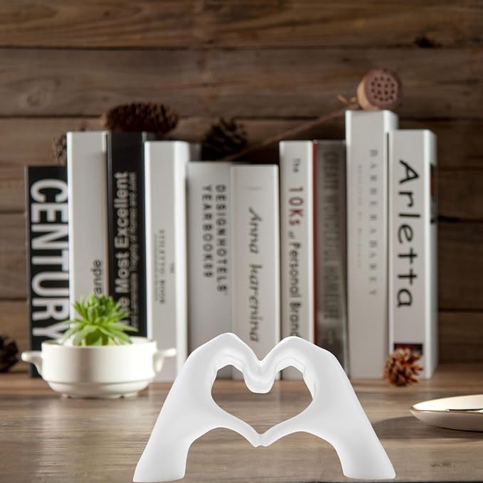Small Heart Hands Sculpture Decor - Image 6