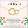 HOPE LOVE SHINE Best Friend Gift for Women - Meaningful BFF Friendship Necklace, Jewelry 16+2", 14k Gold Plated Sterling Silver