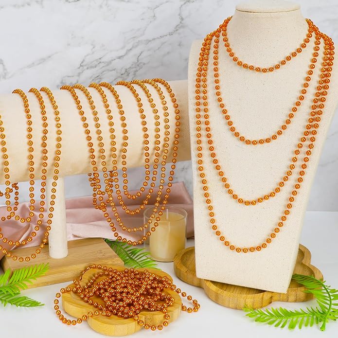 300PCS Mardi Gras Beads Bulk, Mardi Gras Beads Necklace, Parade Throw Accessories Set Decorations Party Supplies