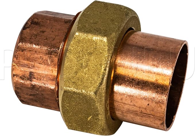 10-Pack 1-Inch Copper Union CxC Sweat Connection, Made in USA, Certified Safe - Image 3