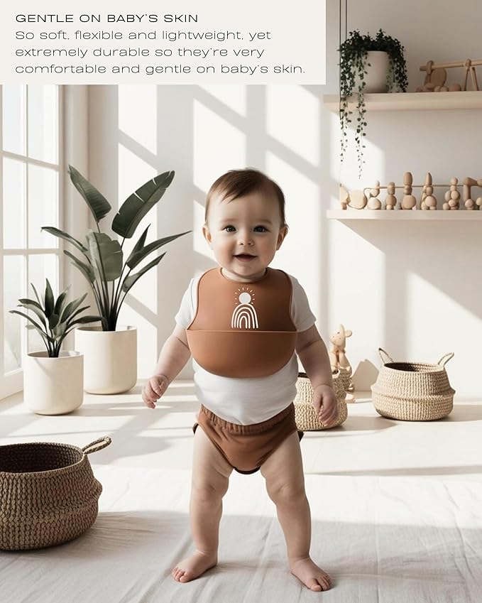 Hippypotamus Silicone Baby Bibs - Soft Waterproof Bibs for Babies & Toddlers