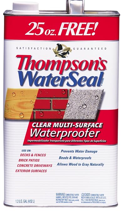 Thompsons Waterseal 24111 1.2 Gallon Clear VOC Water Sealer by Thompson%27s