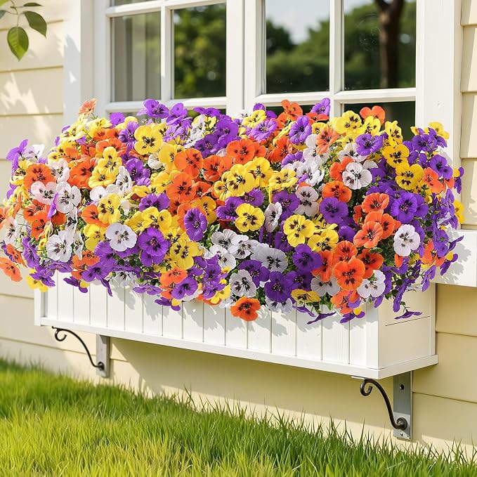 Alupssuc 24 Bundles Artificial Flowers UV Resistant - Image 5