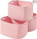 ICERZCZ Storage Baskets for Organizing Shelves, Woven Cotton Rope Baskets for by ICERZCZ