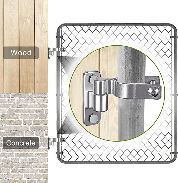 Insaga Heavy Duty 304 Stainless Steel Gate Hinges 4 Pcs, Wall Mount Hardware - Image 5