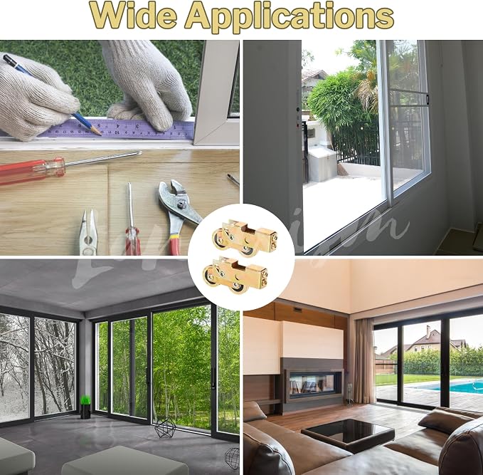 2Pcs Sliding Door Tandem Roller, Heavy-Duty 1-1/4 Inch Sliding Door Tandem - Image 7