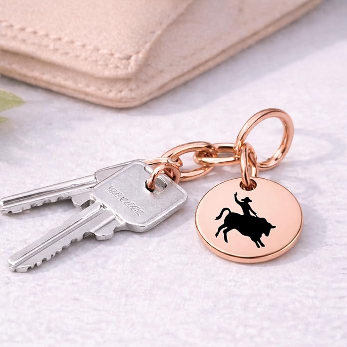 SM Design Western Charm Set of 4 – Stainless Steel Western Charms for Bracelets & Necklaces – Cowgirl, Ranch & Country Style Jewelry Charms – Western Gift for Women & Moms