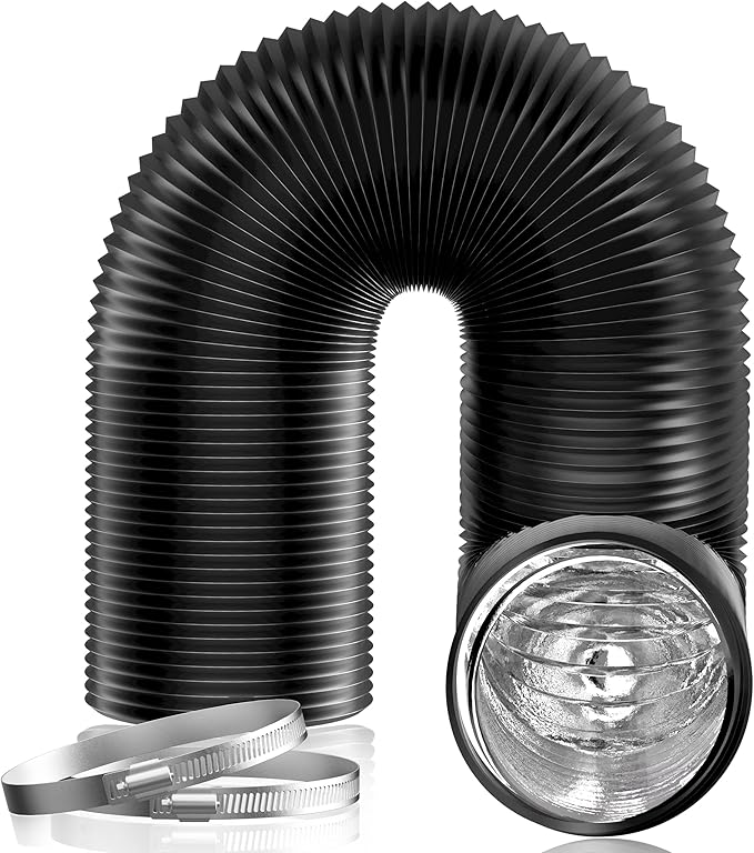 Hon&Guan 8 inch 16 FT Long Air Ducting, Heavy-Duty Four-Layer Protection Dryer by HonGuan