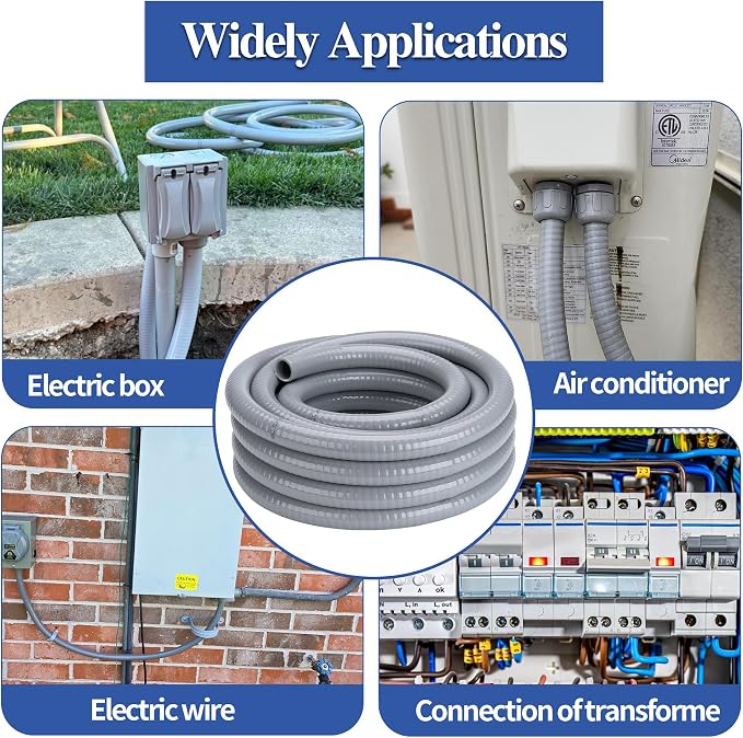 1/2 Inch 150 FT Liquid-Tight Conduit and Connector Kit | Non Metallic Flexible - Image 7