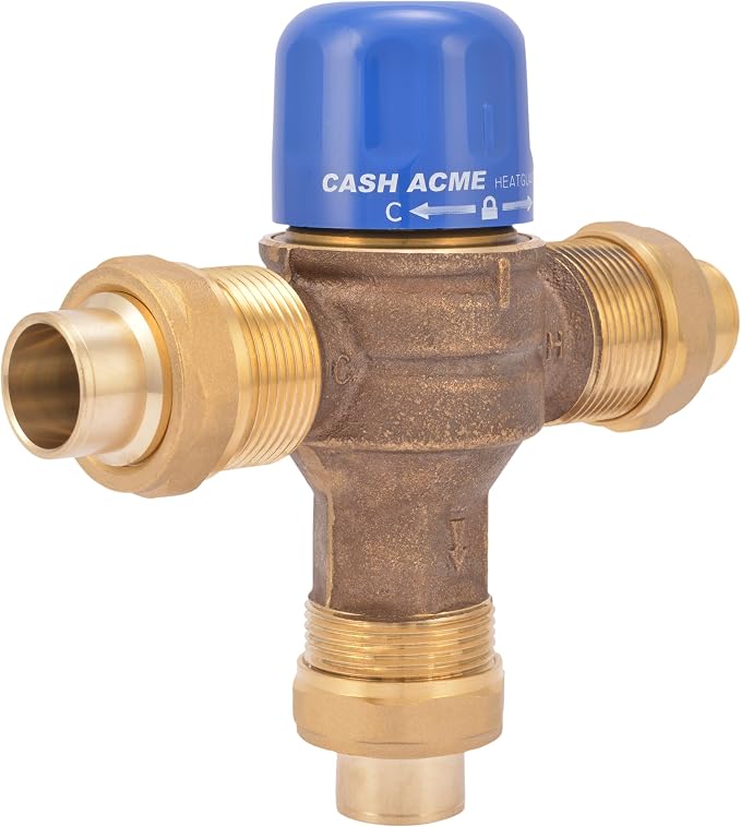 Cash Acme 3/4 Inch HG115 Sweat Thermostatic Mixing Valve by CashAcme