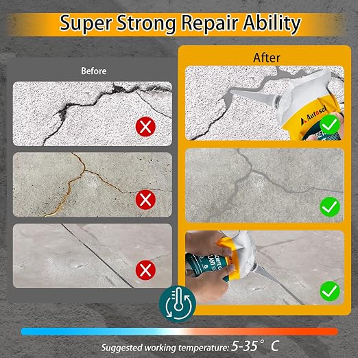 Concrete Crack Filler, Cement Crack Filler, Self Leveling Concrete Crack Repair - Image 4