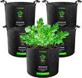 VIVOSUN 5-Pack 7 Gallon Plant Grow Bags Fabric Pots by Unknown