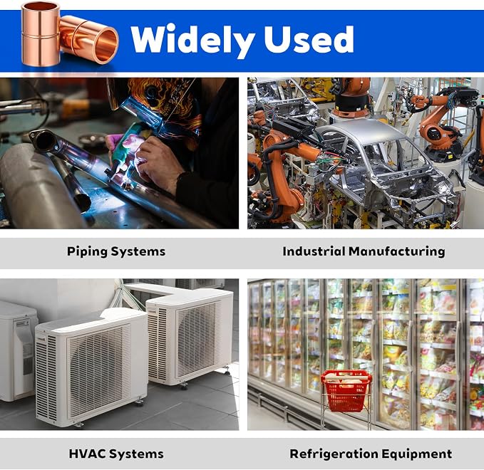 1/2 Inch Straight Copper Fittings 10 Pcs Copper Pipe Welding Joint Pipe - Image 4