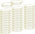 UPINS 60Pcs Gold Expandable Bangle Bracelets Adjustable Wire Blank Women Bracelets for DIY Jewelry Making