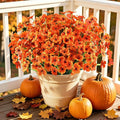 AGIRL Artificial Fall Flowers Fake Mums Outdoor, Faux Plant Porch Decor Home | by AGIRL