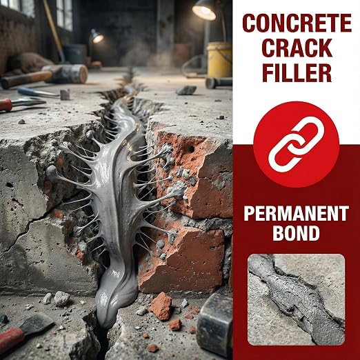 Concrete Crack Filler 6-Pack 6.6LB Grey | Self-Leveling, High Elasticity Cement - Image 7