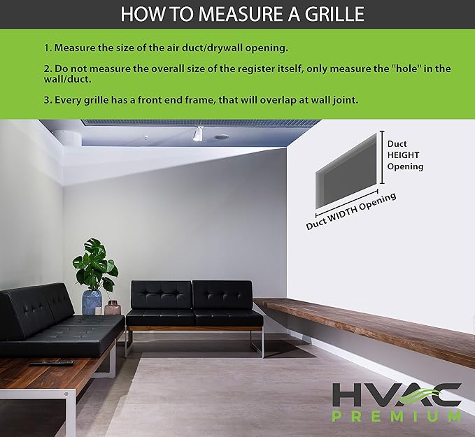 HVAC Premium 12'' X 36'' Aluminum Return Grille - Image 2