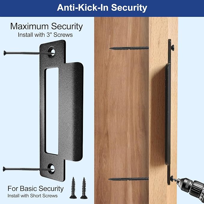 Oversized Strike Plate for Shifting Doors or Mortise Locks | Taller Opening for - Image 5