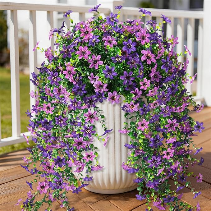 INQCMY Artificial Fake Hanging Flowers Plants by INQCMYPlantRack