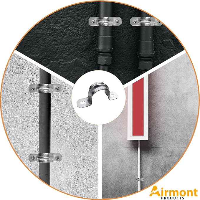 1-Inch EMT Two-Hole Conduit Strap — Reinforced Rib, Heavy-Duty Zinc-Plated - Image 7