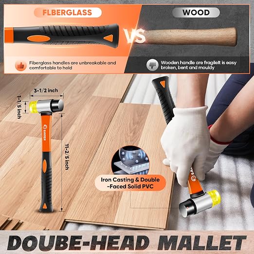 Saker Laminate Flooring Tools, 65-Piece Wood Flooring Installation Kit | 60 - Image 4