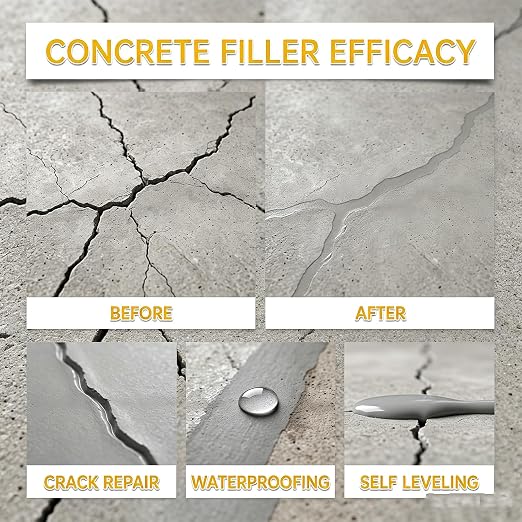 Waterproof Concrete Crack Filler & Sealant, Heavy Duty Concrete Crack Repair - Image 4