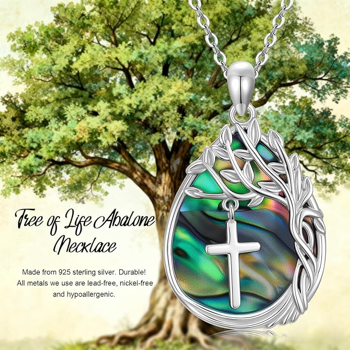 Jewish Jewelry Tree of Life Necklace 925 Jewish Sterling Silver Pendant Necklace Women Gift