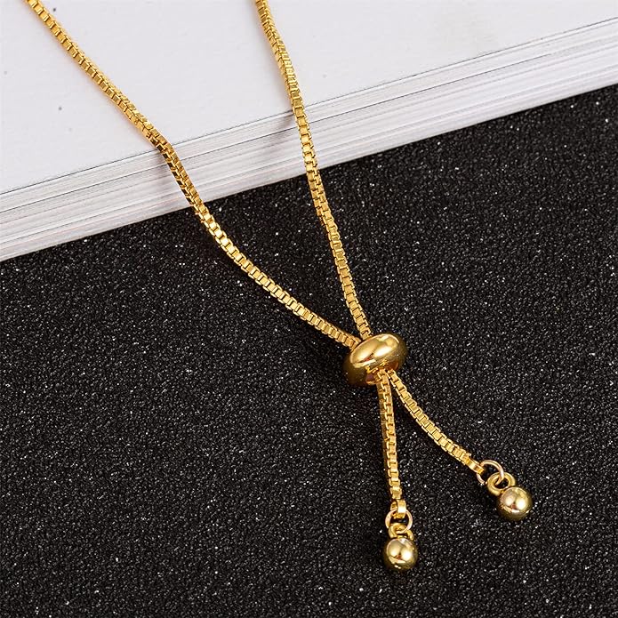 kelistom Cuban Link Rhinestone Filled Gold Box Chain Anklet for Women, Punk Hip-hop Ankle Bracelets, Length Adjustable