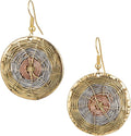 SPUNKYsoul Handmade 3 Toned Basket Weave Earrings | SPUNKYsoul Collection