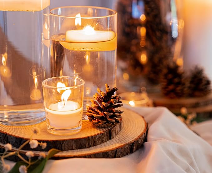 Set of 8-9 inch Wood Slices for centerpieces! Natural Wood Rounds for Table - Image 6