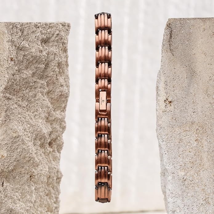 Copper Bracelets for Women - 6200 Gauss Power | 3X Strength Copper Bracelet | Magnetic Bracelets for Women - Adjustable Fit | 99.99% Pure Copper Bracelet for Women | Stylish Copper Jewelry