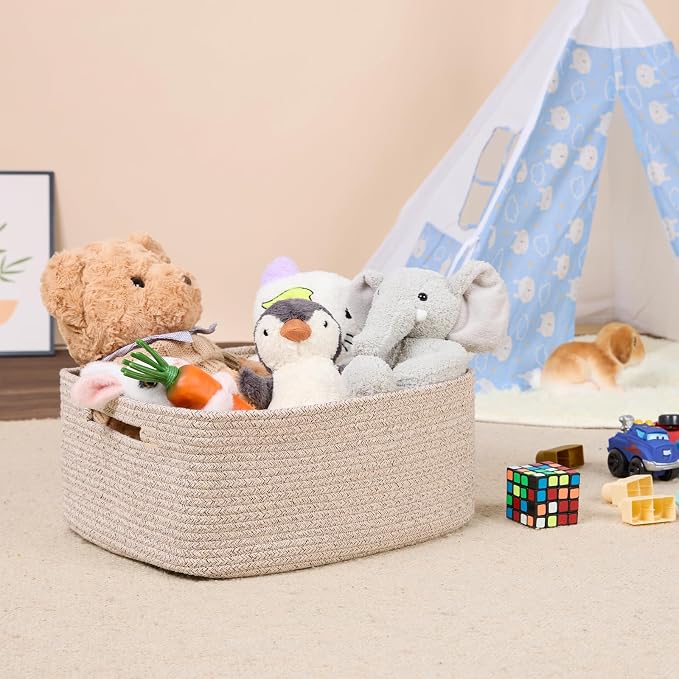 MiniArk Large Storage Baskets for Shelves, Baby Nursery, Toy Baskets Box - Image 5